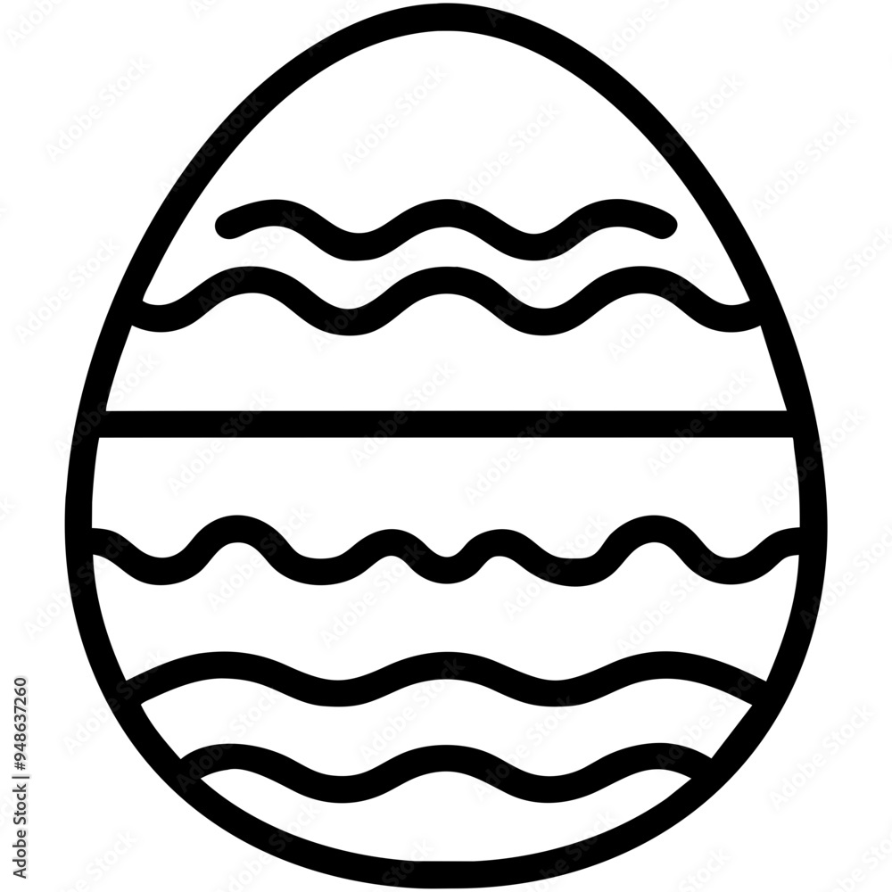 Wall mural decorative easter egg for festive celebrations