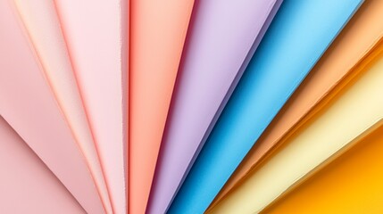 Obraz premium Retro color palette, bold bright tones, pop art swatch, isolated on white background