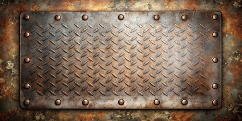 Grunge iron plate texture with industrial look, perfect for backgrounds or backgrounds, Grunge, iron, plate, texture