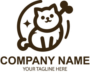 vector pet logo design 