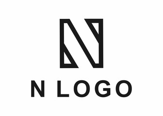 letter n logo, design, vector, illustration, creative icon, template