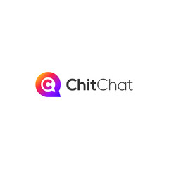 ChitChat Modern Logo Vector