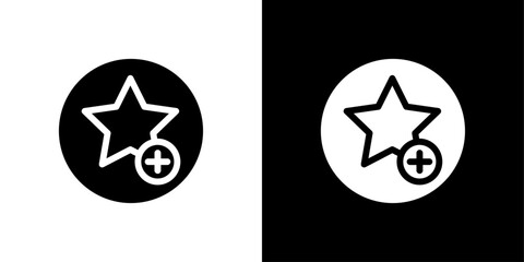 Add to favorite icon Flat fill set collection