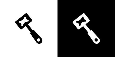 Bottle opener icon Flat fill set collection