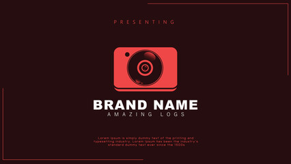 Camera logo design, Photo studio Logo Design, Modern minimal Camera Logo design, Photography Logo design, Vector Logo design