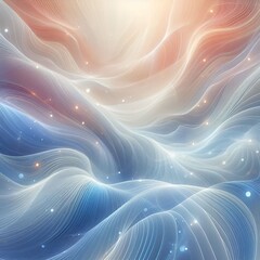 Colorful digital wavy line abstract background ai generative