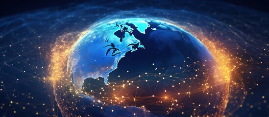 Global Network Connection Concept