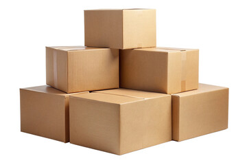 cardboard box isolated on a White background 