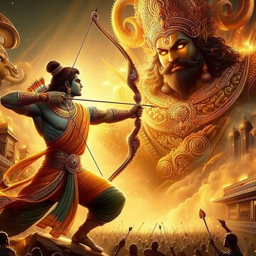 Happy Dussehra creative poster