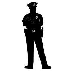 police officer silhouette