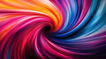 Fototapeta premium Vibrant Swirling Vortex with Multicolored Dynamic Waves and Bright Radiant Streaks