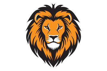 lion head silhouette vector illustration