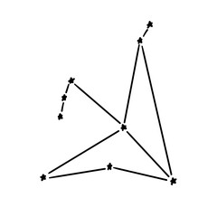 constellation of aquila illustration © paweeillus