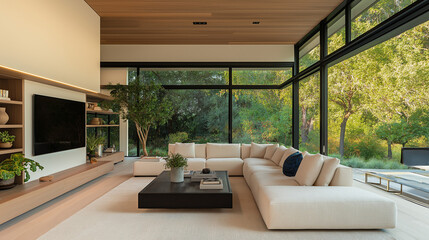 Fototapeta premium living room interior