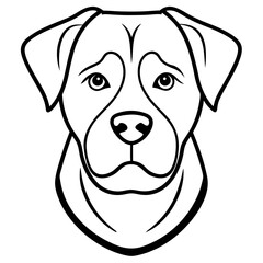 Fototapeta premium Rottweiler Vector Logo Design