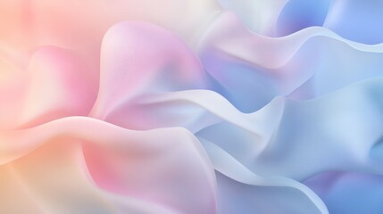 Obraz premium A smooth abstract background with soft pastel colors and gentle curves, creating a calming and elegant visual effect for design projects
