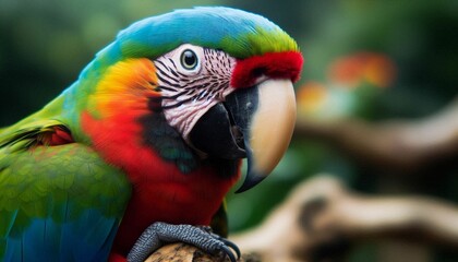 Obraz premium Parrots with Colorful Beaks in Their Natural Habitat