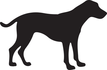 Dog vector silhouette art illustration