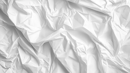 Obraz premium Crumpled White Paper Texture Background