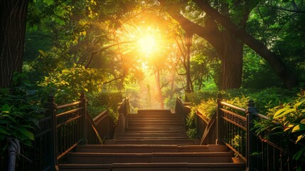 Exploring the symbolism of the stairway to success and its connection to aspirations and dreams