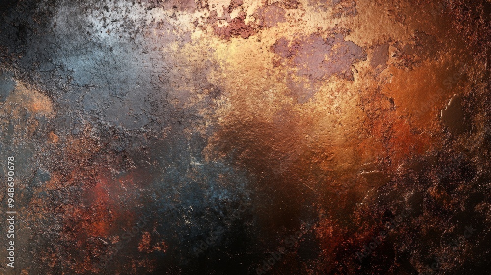 Poster A textured abstract background with a mix of metallic and matte finishes, featuring subtle reflections and varying surface patterns.