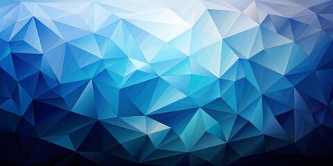 Obraz premium Abstract Blue Geometric Polygonal Background, Geometric, Abstract, Design