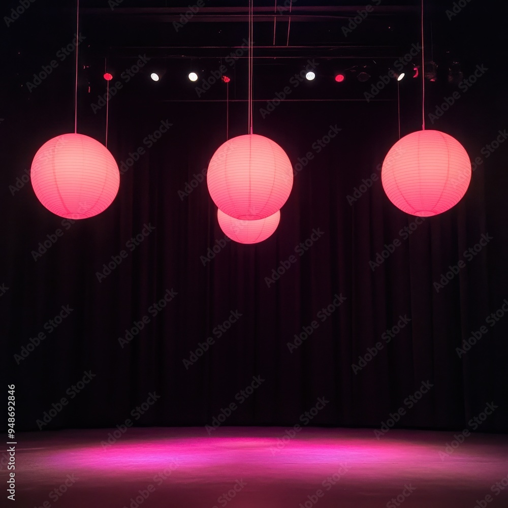 Aufkleber glowing orb lights: spherical lights with a soft, glowing effect add a whimsical and enchanting touc