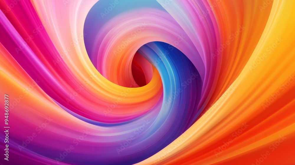 Poster A vibrant abstract background with swirling colors and gradients blending seamlessly, creating a dynamic and visually striking effect.