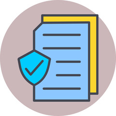 Secure Document Vector Icon