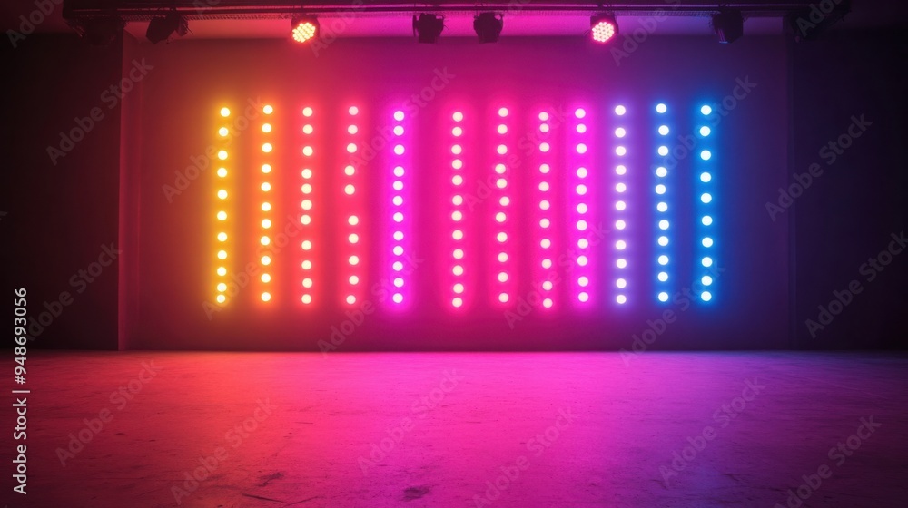 Poster color-changing led lights: led lights that shift colors dynamically, adding a contemporary and versa