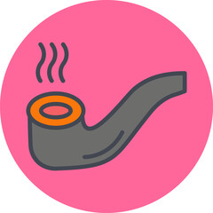 Cigar Pipe Vector Icon