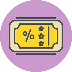 Sale Ticket Vector Icon