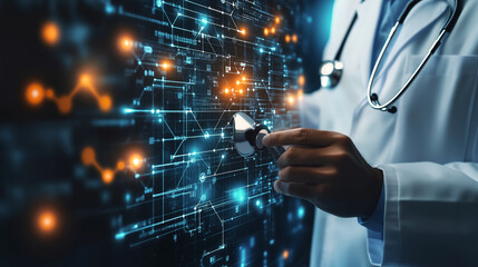 Fototapeta premium technology and healthcare