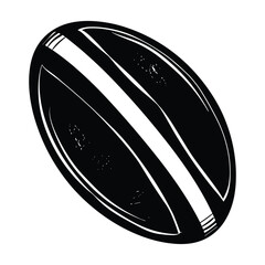 American football silhouette vector