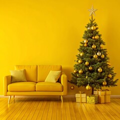 hristmas tree, Happy New Year, New Year gifts and heater