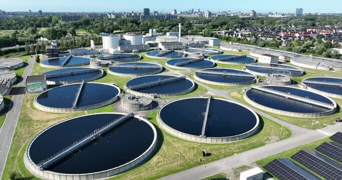 Sewage treatment, domestic wastewater treatment municipal wastewater treatment installation.