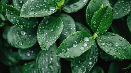 Fototapeta premium dewdrop on leaf wallpaper