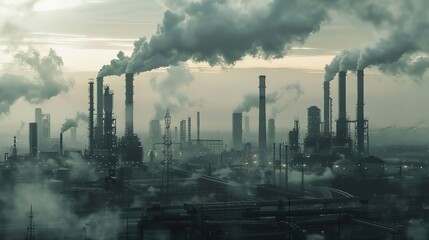 industrial factory building wallpaper