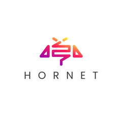 Hornet Modern Logo Vector