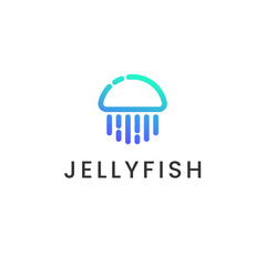Jellyfish Modern Logo Vector