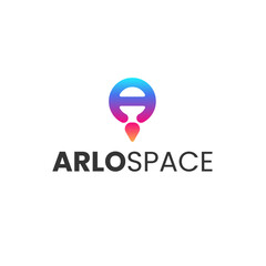 Letter A Arlospace Modern Logo Vector
