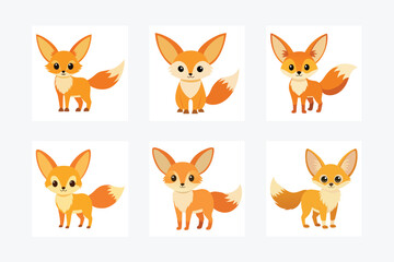 Fox  Vector Illustration – Cartoon, Clipart, and Line Art Design