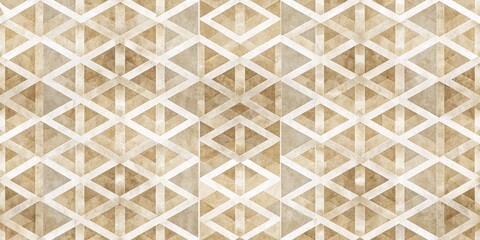 Abstract Geometric Pattern with Interlocking Triangles, Watercolor Texture, Seamless Repeat, Geometric, Triangle, Abstract