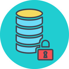 Encrypted Data Vector Icon