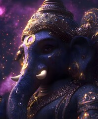 Epic Lord Ganesh Hindu God Statue - Happy Ganesh Chaturthi