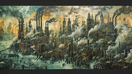 industrial cityscape