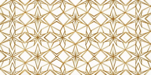 Fototapeta premium Golden Geometric Starburst Pattern, white background, abstract, pattern, geometric , art, design
