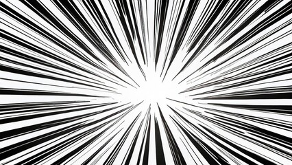 Speed lines backgrounds. Fast speed motion horizontal line manga effect, retro radial sun rays background. Comic magazine vector layouts. Dynamic movement for superhero fight, burst