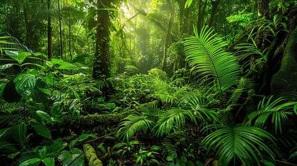 Natural forest wallpaper