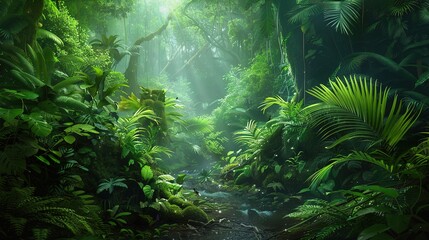 Fototapeta premium Natural forest wallpaper